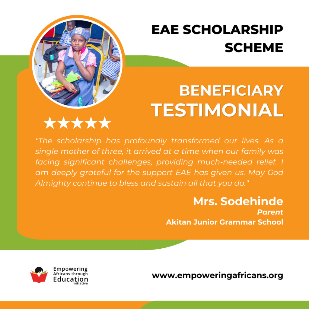 EAE Scholarship Testimonial